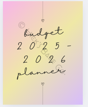 18 Month Budget Planner
